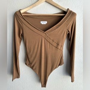 Lovers + Friends Brown Bodysuit